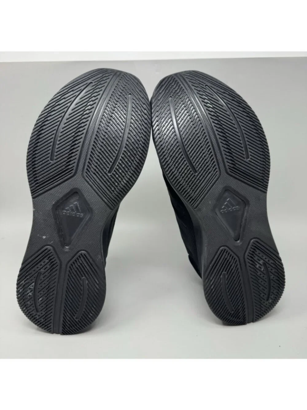 Adidas Duramo 10 Mens Size 11.5 Triple Black Athletic Running Shoes Sneakers